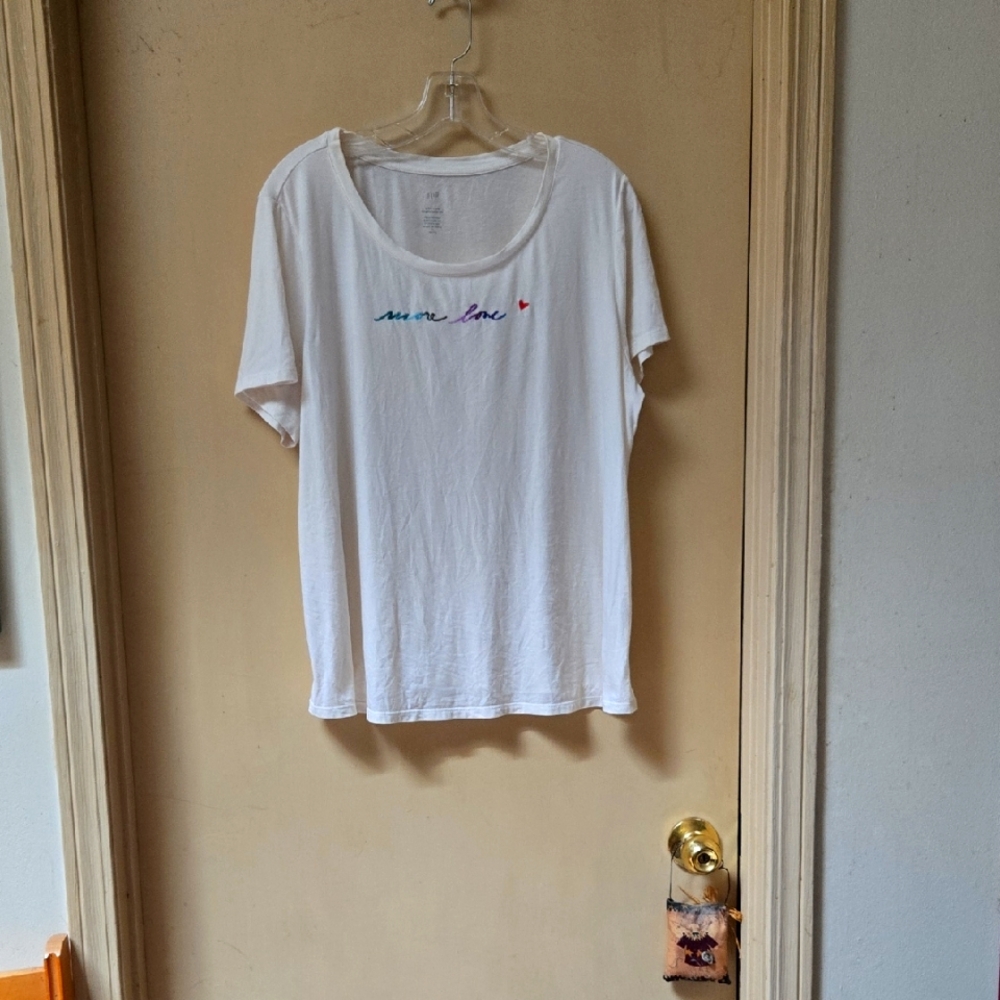 J. Jill Cream Compassion Tee